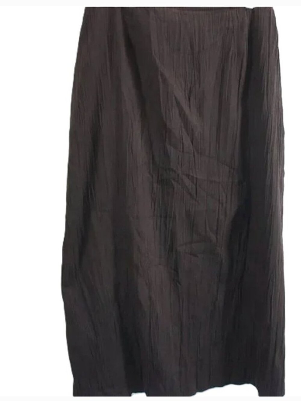 J.Jill Chocolate Brown Vegan Suede Crinkle Skirt size 12
